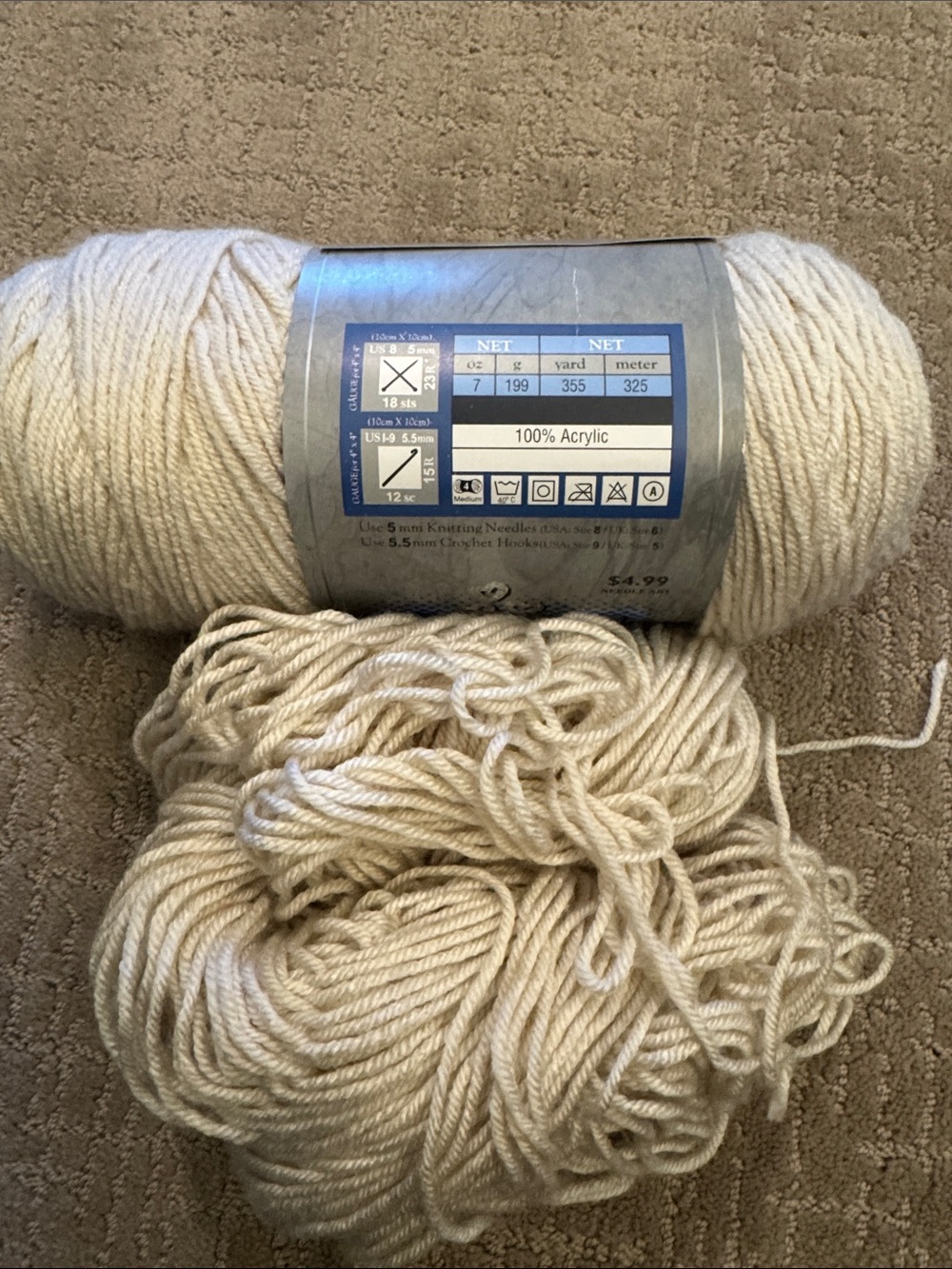 11 full Skeins of “I love this yarn” plus 9 partial skeins - Picture 10 of 15